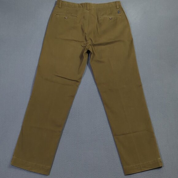 Polo Ralph Lauren Pants Mens 33x32 Olive Brown Cotton Preston Pant Preppy Casual - Picture 2 of 10
